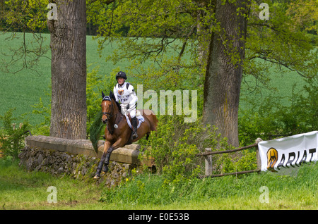 Champion olympique Michael Jung sur La Biosthetique-Sam FBW, Marbach, concours complet 10 mai 2014 Banque D'Images