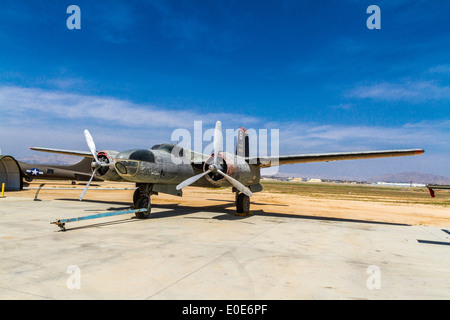 Un Douglas A-26 Invader C au Champ de Mars Le Musée de l'air à Riverside en Californie Banque D'Images