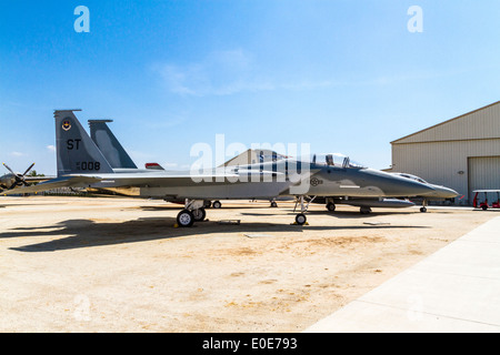 McDonnell Douglas F-15 Eagle au Champ de Mars Le Musée de l'air à Riverside en Californie Banque D'Images