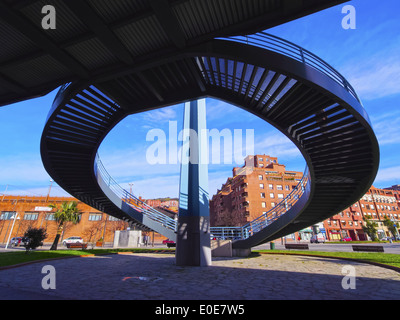 Bridge à Bilbao, Biscaye, Pays Basque, Espagne Banque D'Images