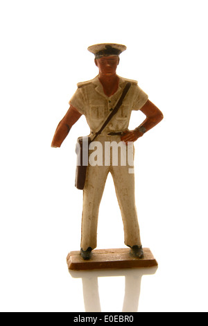 Figurine de soldat avec un bras cassé. Banque D'Images