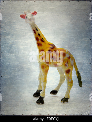 Figure toy girafe Banque D'Images