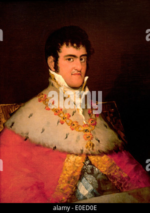 Portrait de Ferdinand VII, roi d'Espagne 1814-1815 Francisco de Goya y Lucientes 1746-1828 L'Espagnol Banque D'Images