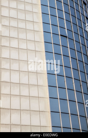 Skyscraper windows background à Hong Kong Banque D'Images