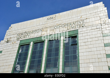 La Société coopérative bâtiment Art déco, les circonscriptions, Northampton, Northamptonshire, Angleterre, Royaume-Uni Banque D'Images