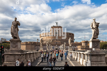 Engelsburg, Rom, Italie - Castel Sant'Angelo, Rome, Italie Banque D'Images