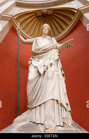 Statue de la déesse Héra, la Sala Rotonda, Musée du Vatican, Cité du Vatican Rome Italie Banque D'Images