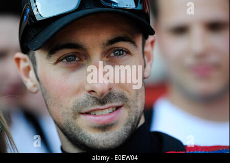 Imola, Italie. Le 11 mai, 2014. Eugene Laverty (VOLTCOM CRESCENT SUZUKI) Grand Prix moto pendant 04 à Imola, Italie. Credit : Action Plus Sport/Alamy Live News Banque D'Images