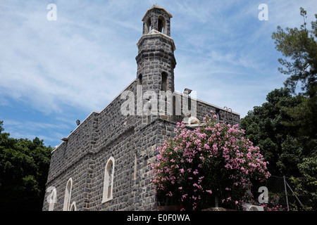 L'église de la primauté de Saint Pierre est une église franciscaine située à Tabgha, Israël, Mer de Galilée, terre sainte Banque D'Images