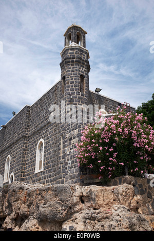 L'église de la primauté de Saint Pierre est une église franciscaine située à Tabgha, Israël, Mer de Galilée, terre sainte Banque D'Images