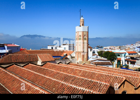 Vue de la kasbah de Chefchaouen, Maroc Banque D'Images