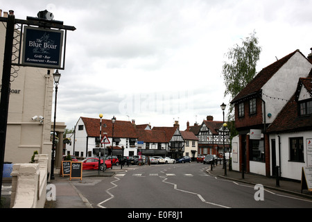 Le village de l'abréger, dans le comté d'Essex, UK 2014 Banque D'Images