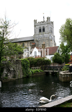 Église de Waltham Abbey dans le comté d'Essex, UK 2014 Banque D'Images