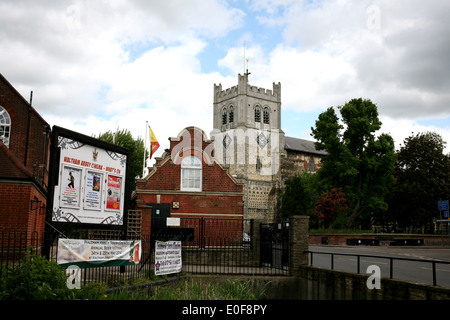 Marché de la ville de Waltham Abbey dans l'Essex, UK 2014 Banque D'Images