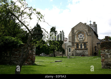 Église de Waltham Abbey dans le comté d'Essex, UK 2014 Banque D'Images