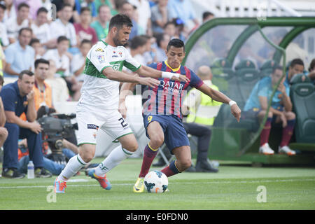 Elche, Espagne. Le 11 mai, 2014. Alexis Sanchez dans le match entre Elche et le FC Barcelone, pour la semaine 37 de l'espagnol Liga BBVA joué au Martinez Valero Stadium, le 11 mai 2014. Photo : Aitor Bouzo/Urbanandsport Nurphoto /. Bouzo/NurPhoto © Aitor/ZUMAPRESS.com/Alamy Live News Banque D'Images