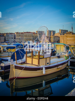 Le port de Marseille, France Banque D'Images