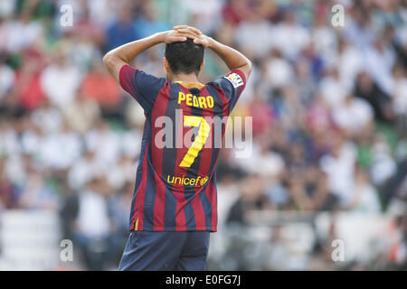 Elche, Espagne. Le 11 mai, 2014. Pedro Rodriguez dans le match entre Elche et le FC Barcelone, pour la semaine 37 de l'espagnol Liga BBVA joué au Martinez Valero Stadium, le 11 mai 2014. Photo : Aitor Bouzo/Urbanandsport Nurphoto /. Bouzo/NurPhoto © Aitor/ZUMAPRESS.com/Alamy Live News Banque D'Images