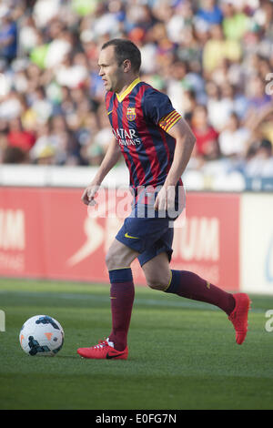 Elche, Espagne. Le 11 mai, 2014. Andres Iniesta dans le match entre Elche et le FC Barcelone, pour la semaine 37 de l'espagnol Liga BBVA joué au Martinez Valero Stadium, le 11 mai 2014. Photo : Aitor Bouzo/Urbanandsport Nurphoto /. Bouzo/NurPhoto © Aitor/ZUMAPRESS.com/Alamy Live News Banque D'Images