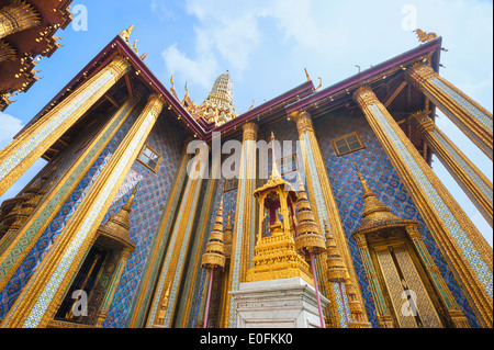 Phra Mondop au Wat Phra Kaeo complex, Grand Palace, Bangkok, Thaïlande Banque D'Images