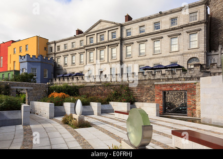 Grands Appartements du château de Dublin de la Garda Memorial Garden à Dublin, en République d'Irlande, l'Eire Banque D'Images