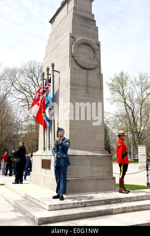 Des images de la Journée nationale canadienne de l'honneur d'un événement de se rappeler les Canadiens qui sont morts dans le conflit en Afghanistan. Banque D'Images