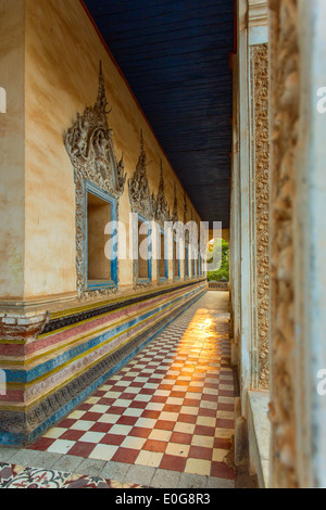 Temple de Wat Bo au coucher du soleil, Siem Reap, Cambodge Banque D'Images