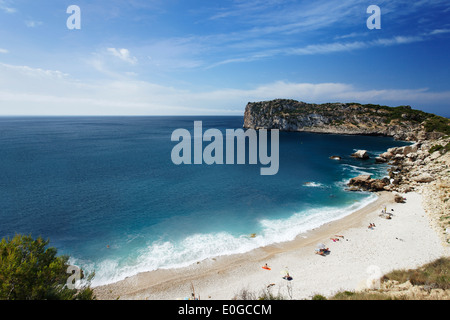 Playa La Granadella, Javea, Alicante, Espagne Banque D'Images