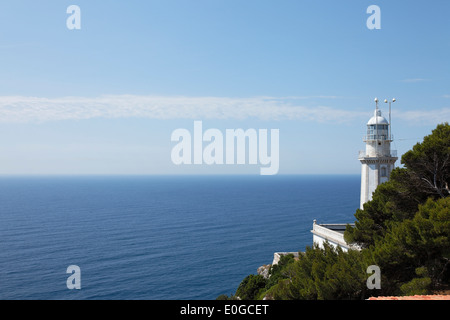 Phare, Cabo de la Nao, Valence, Province Alicante (Espagne) Banque D'Images