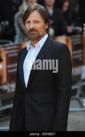 Londres, Royaume-Uni. 13 mai, 2014. Viggo Mortensen arrive pour le UK Premiere de "deux visages de janvier' au Curzon Mayfair. Credit : Ferdaus Shamim/ZUMA/ZUMAPRESS.com/Alamy fil Live News Banque D'Images