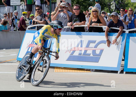 Folsom, Californie, USA. 12 mai, 2014. Amgen Tour de Californie, l'étape 2 montre à Folsom, Californie. © Tracy Barbutes/ZUMA/ZUMAPRESS.com/Alamy fil Live News Banque D'Images