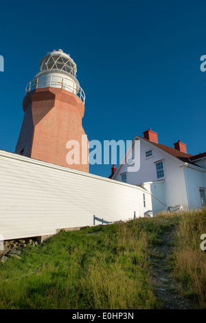 Long Point Lighthouse dans Crow Head, Twillingate, North Twillingate Island, Terre-Neuve et Labrador, Canada Banque D'Images