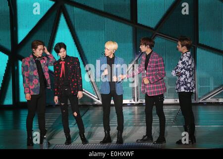 Taipei, Chine. Le 11 mai, 2014. Groupe garçon sud-coréen SHINee organiser les concerts à Taipei, Chine Le dimanche 11 mai 2014. © TopPhoto/Alamy Live News Banque D'Images