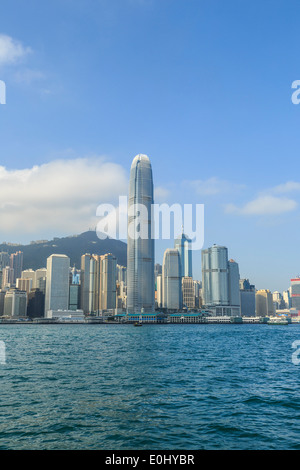 Les immeubles de grande hauteur de l'île de Hong Kong Banque D'Images