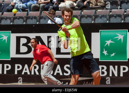 Andy Murray vs Marcel Granollers au Masters de tennis de Rome , Rome, Italie. 5/14/14 Banque D'Images