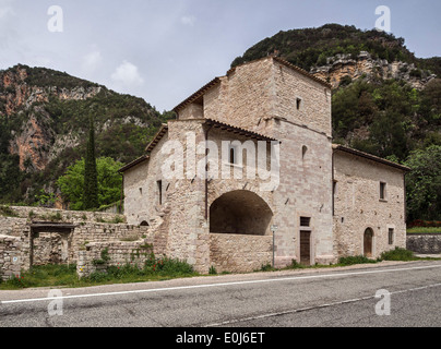 Église ermite en Vallo di Nera Banque D'Images