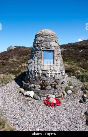 1994 L'écrasement d'un hélicoptère Chinook de la RAF Monument commémoratif Mull of Kintyre en Écosse Banque D'Images