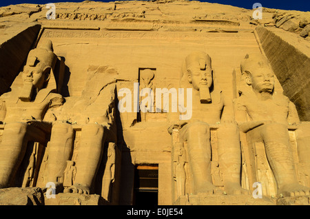 Abu Simbel temple en Égypte Banque D'Images