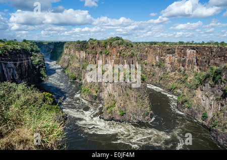 Victoria Falls au Zimbabwe Banque D'Images