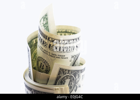 Le dollar US de la lumière, de l'US Dollar Schein Banque D'Images