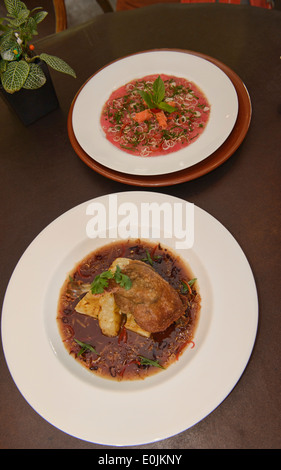 Confit de canard rôti, Bangkok, Thaïlande Banque D'Images