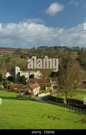 Village Derbyshire sur le North York Moors. Banque D'Images