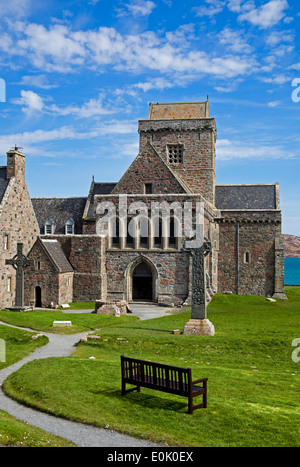 L'Abbaye d'Iona, l'île d'Iona, Ecosse, Royaume-Uni Banque D'Images