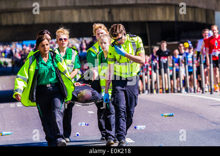 Marathon de Londres 2014 Banque D'Images