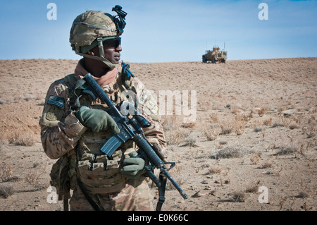 La province de Paktika, Afghanistan -- U.S. Army Sgt. Kevin Manigault, du Bronx, N.Y., et qui est maintenant un chef d'équipe pour 1e Pla Banque D'Images