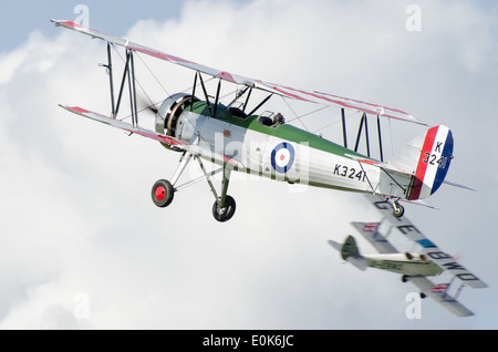 1933 Avro Tutor, formateur britannique appartenant à la Shuttleworth Collection UK. Banque D'Images