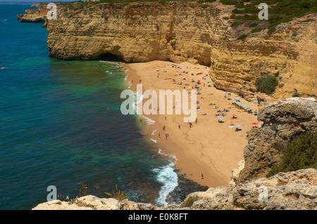 Plage de Centeanes, Praia do Vale de Centeanes Centeanes, n, Carvoeiro, Lagoa, Algarve, Portugal, Europe Banque D'Images