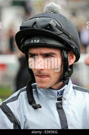 DANIEL TUDHOPE JOCKEY HIPPODROME DE YORK YORK ANGLETERRE 15 Mai 2014 Banque D'Images