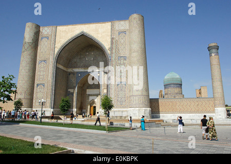 Mosquée, Samarkand, Ouzbékistan, l'Asie Banque D'Images