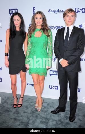 New York, NY, USA. 15 mai, 2014. Alexandra Park, Elizabeth Hurley, William Moseley aux arrivées pour NBC Universal Entertainment Upfronts, Jacob K Javits Convention Center, New York, NY Le 15 mai 2014. Credit : Gregorio T./Binuya Everett Collection/Alamy Live News Banque D'Images